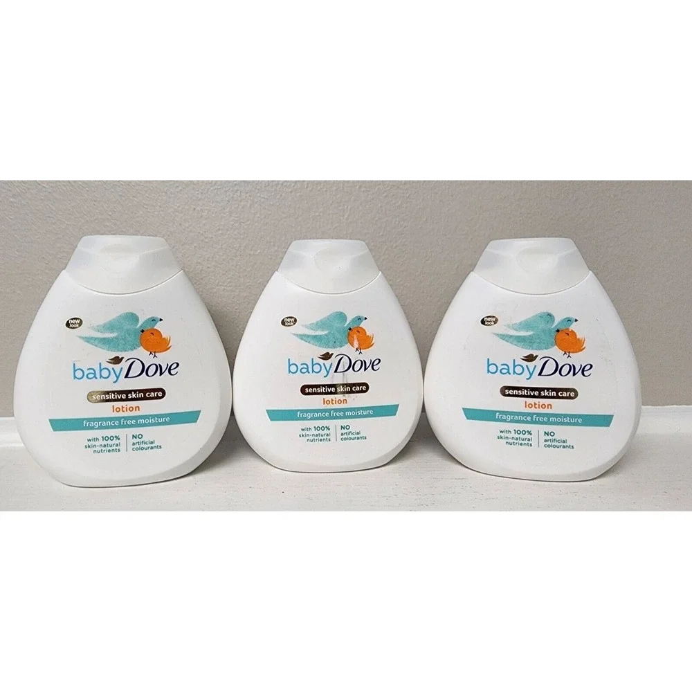 baby Dove sensitive skin care lotion ‎ fragrance free 3 x 6.76 ozs